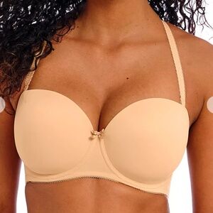 Freya Deco Underwire Strapless Molded Bra Sz 28H